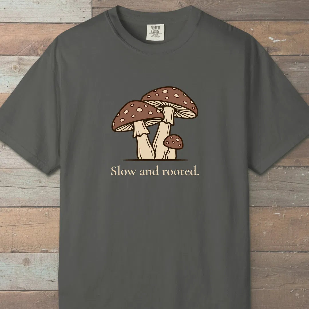 Slow And Rooted T-Shirt Pepper Outdoor Nature Tee