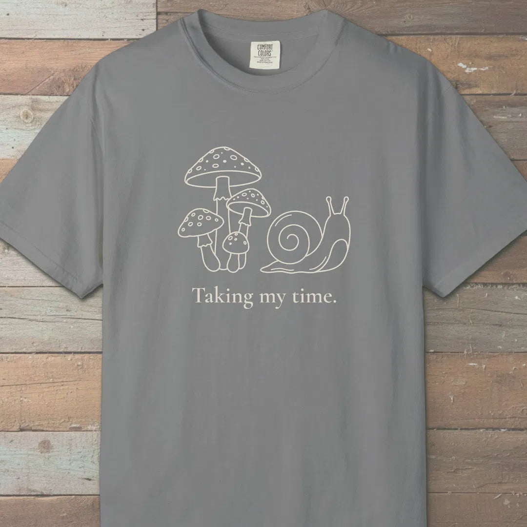 Taking My Time T-Shirt Grey Outdoor Nature Tee