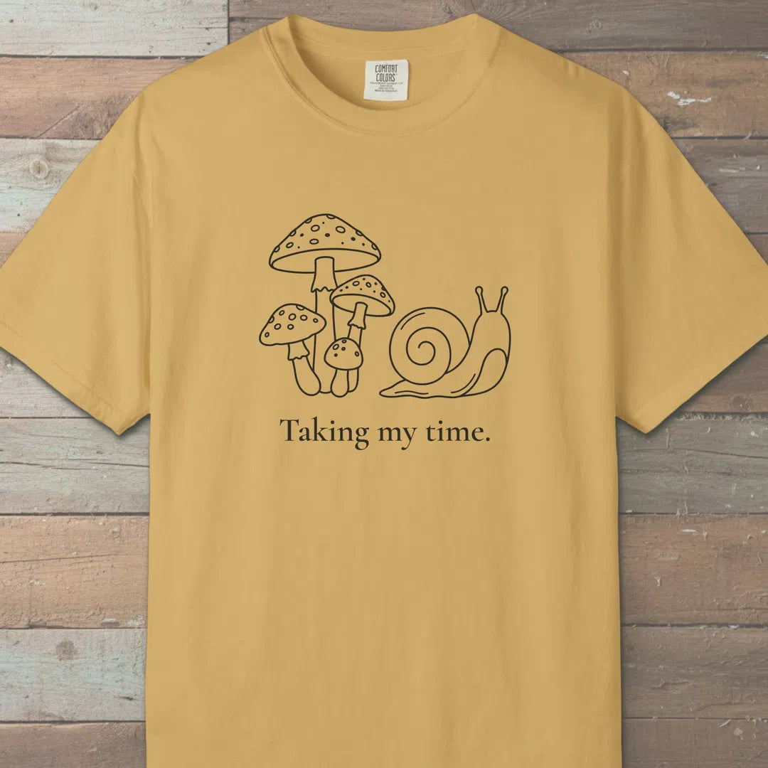 Taking My Time T-Shirt Mustard Outdoor Nature Tee