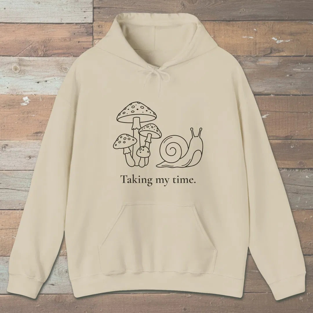 Taking My Time Hoodie Sand Outdoor Nature Tee