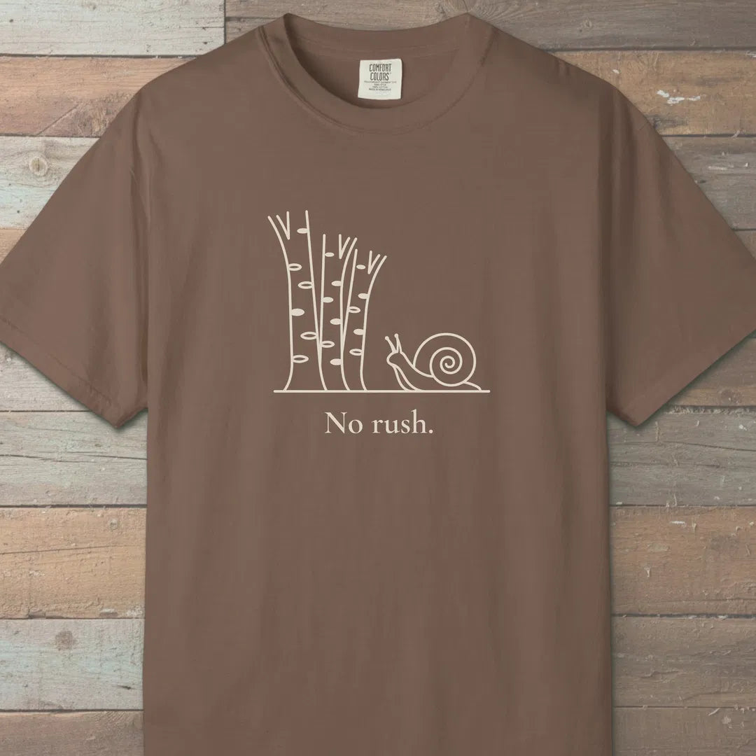 No Rush T-Shirt Espresso Outdoor Nature Tee