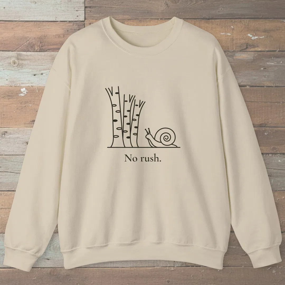 No Rush Sweatshirt Sand Outdoor Nature Tee