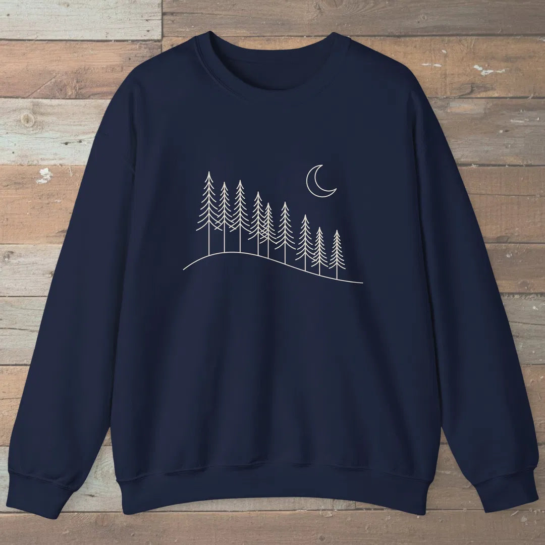 Night Ridge Sweatshirt Navy Outdoor Nature Tee