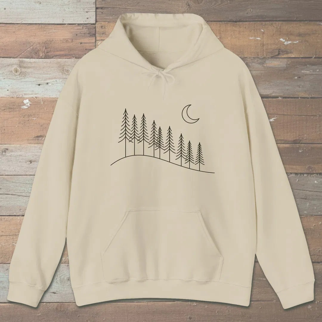 Night Ridge Hoodie Sand Outdoor Nature Tee