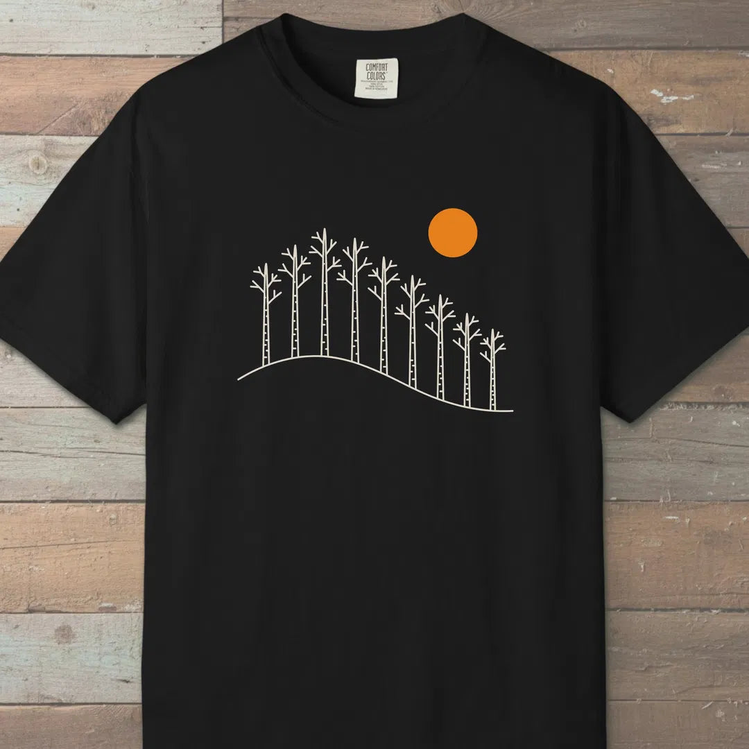 Birch Hill T-Shirt Black Outdoor Nature Tee