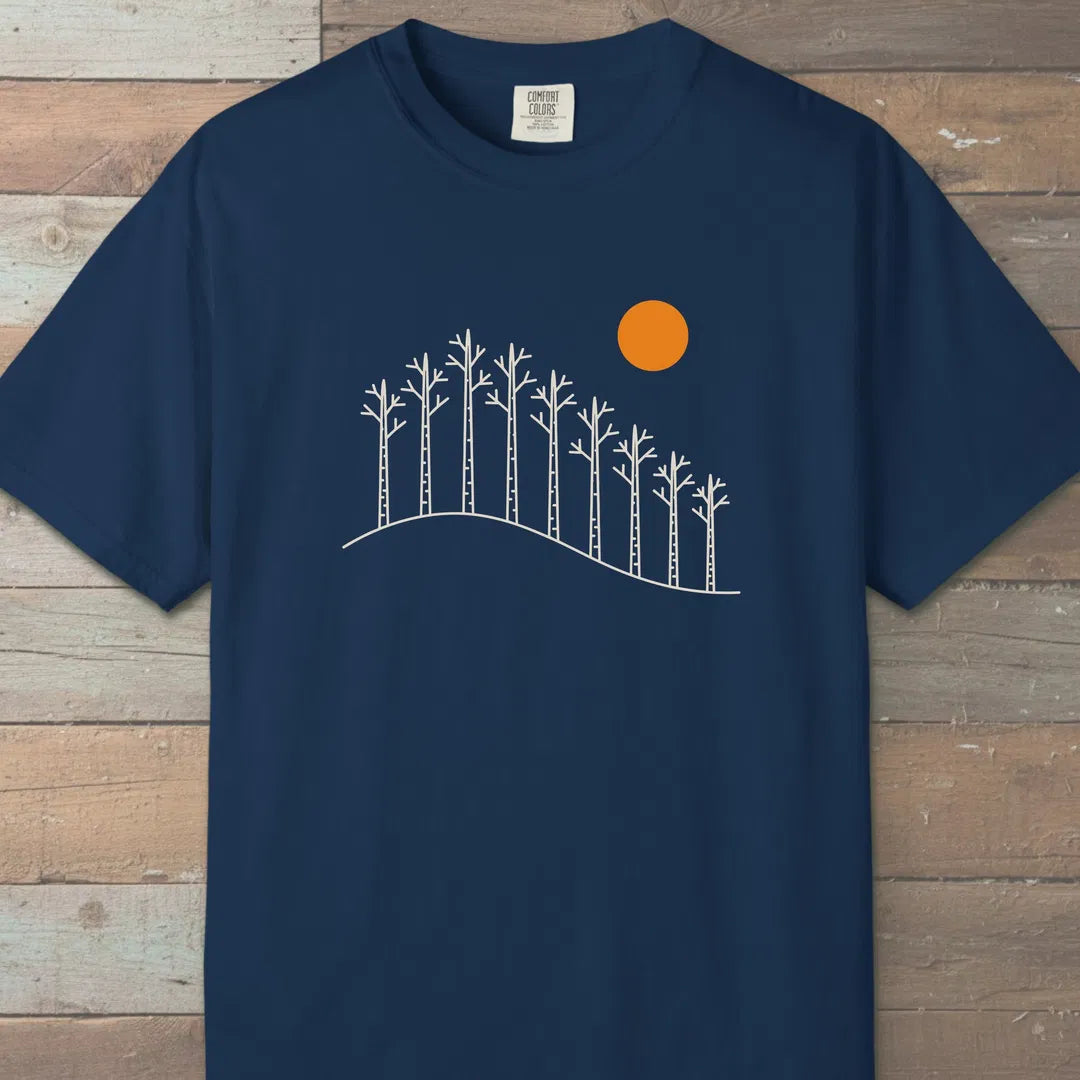 Birch Hill T-Shirt Navy Outdoor Nature Tee