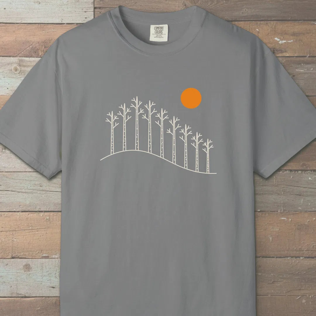 Birch Hill T-Shirt Grey Outdoor Nature Tee