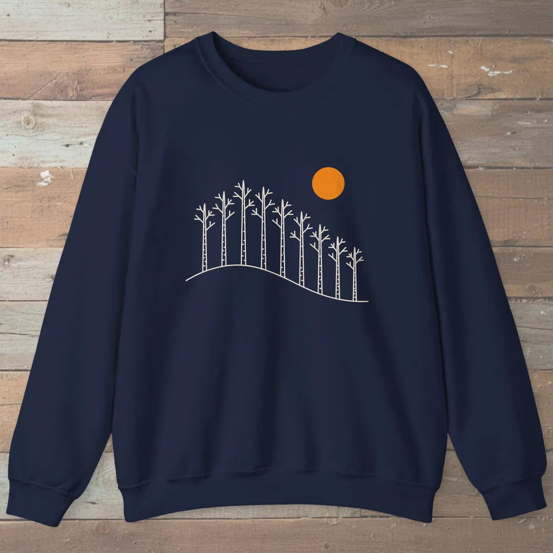 Birch Hill Sweatshirt Navy Outdoor Nature Tee