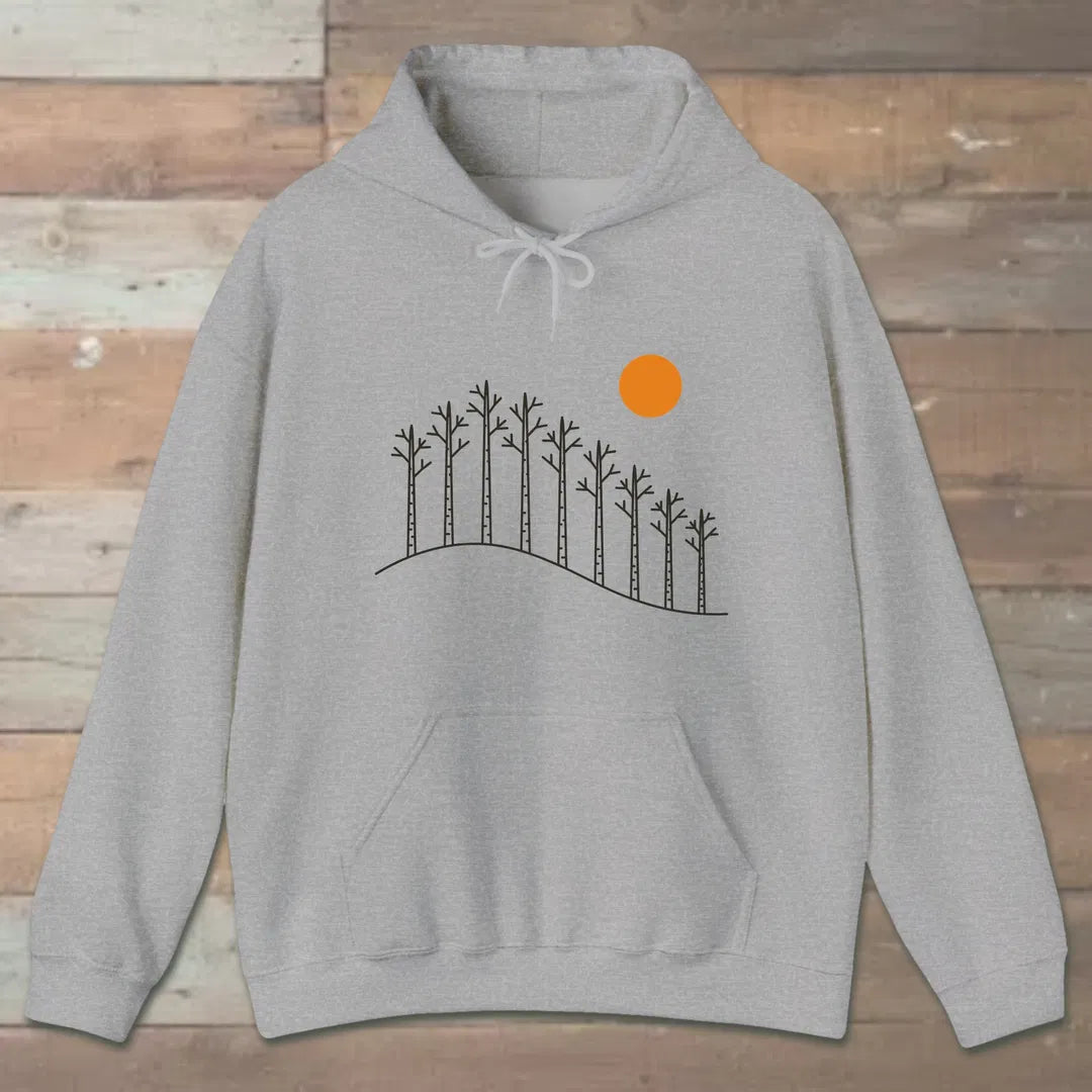 Birch Hill Hoodie Sport Grey Outdoor Nature Tee