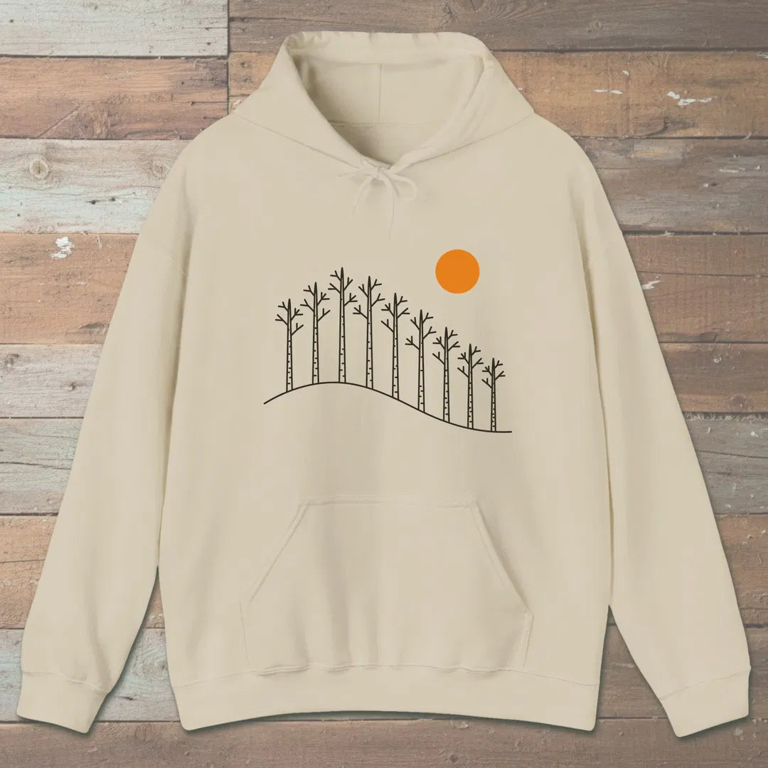 Birch Hill Hoodie Sand Outdoor Nature Tee