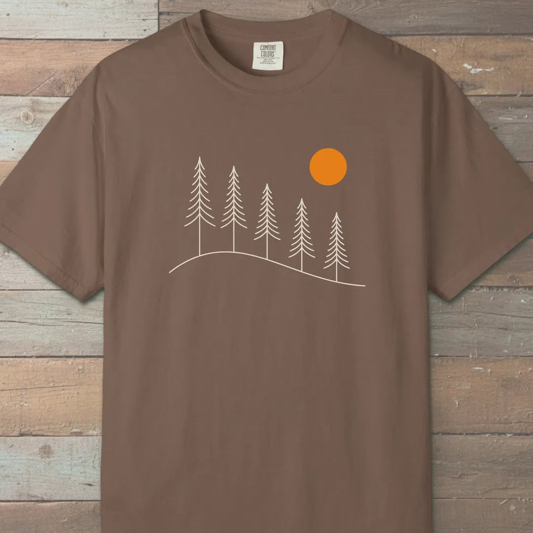 Golden Hour Ridge T-Shirt Espresso Outdoor Nature Tee