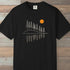 Forest Reflection T-Shirt Black Outdoor Nature Tee