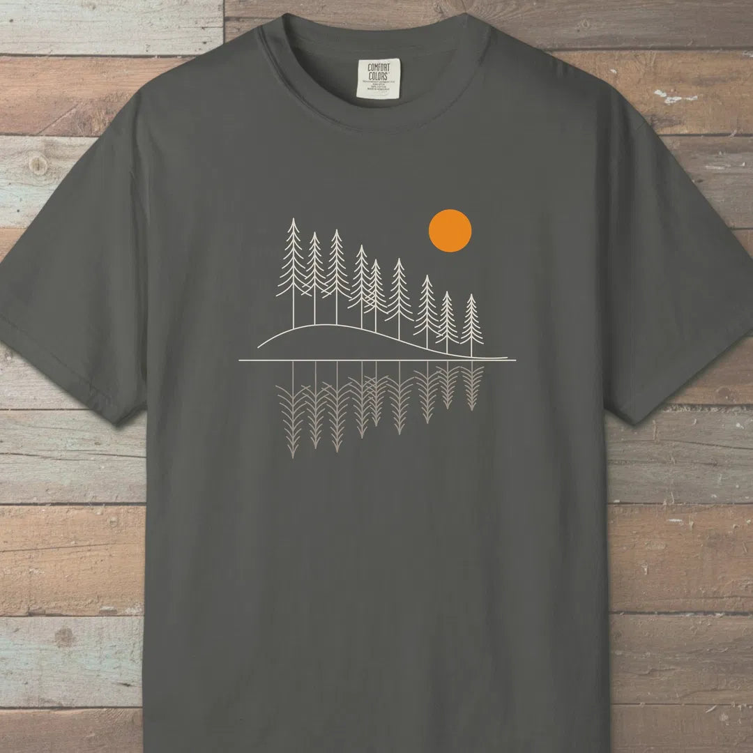 Forest Reflection T-Shirt Pepper Outdoor Nature Tee