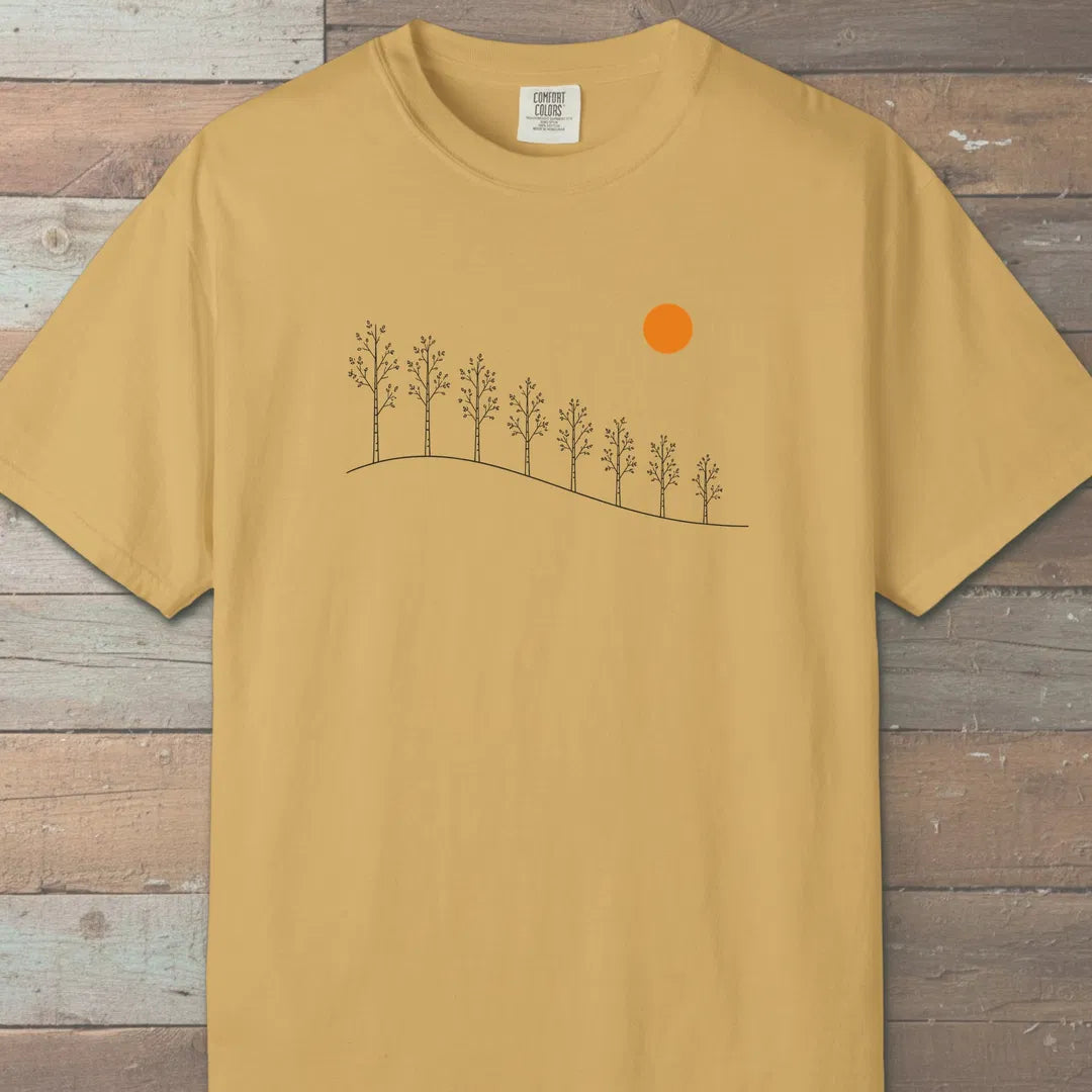 Gentle Hill T-Shirt Mustard Outdoor Nature Tee