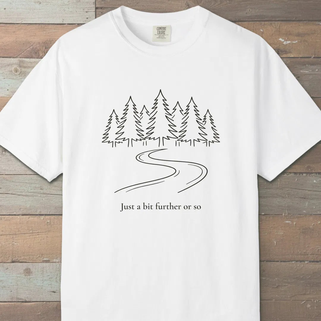 Bit Further T-Shirt White Outdoor Nature Tee