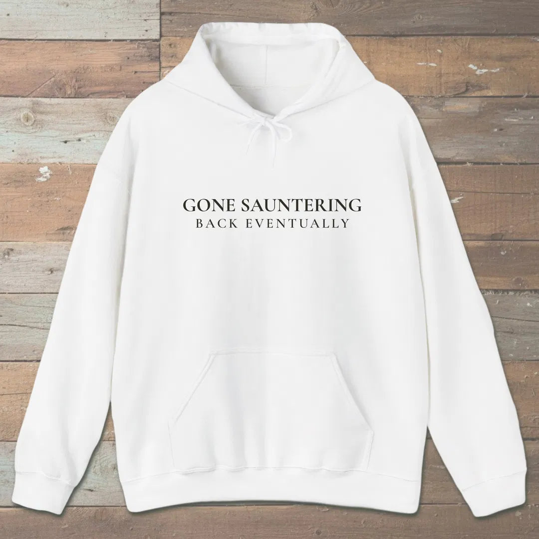 Gone Sauntering Hoodie White Outdoor Nature Tee