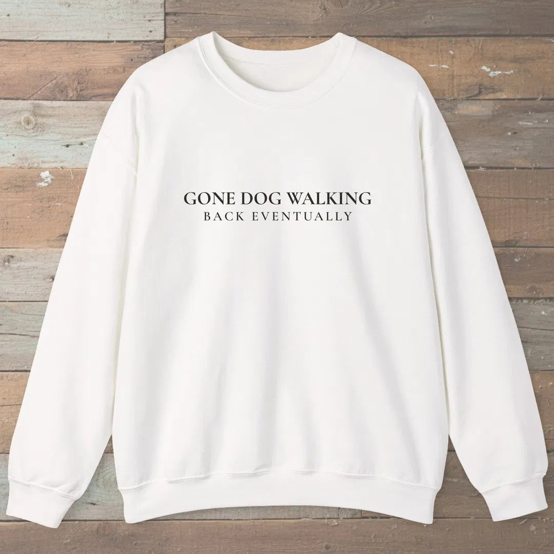 Gone Dog Walking Sweatshirt White Outdoor Nature Tee