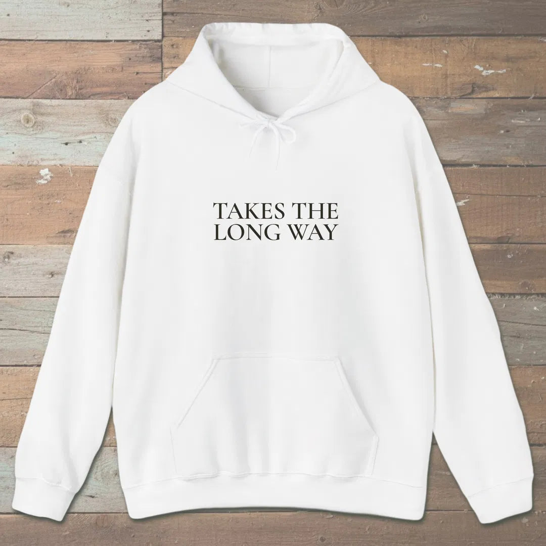 Takes The Long Way Hoodie White Outdoor Nature Tee