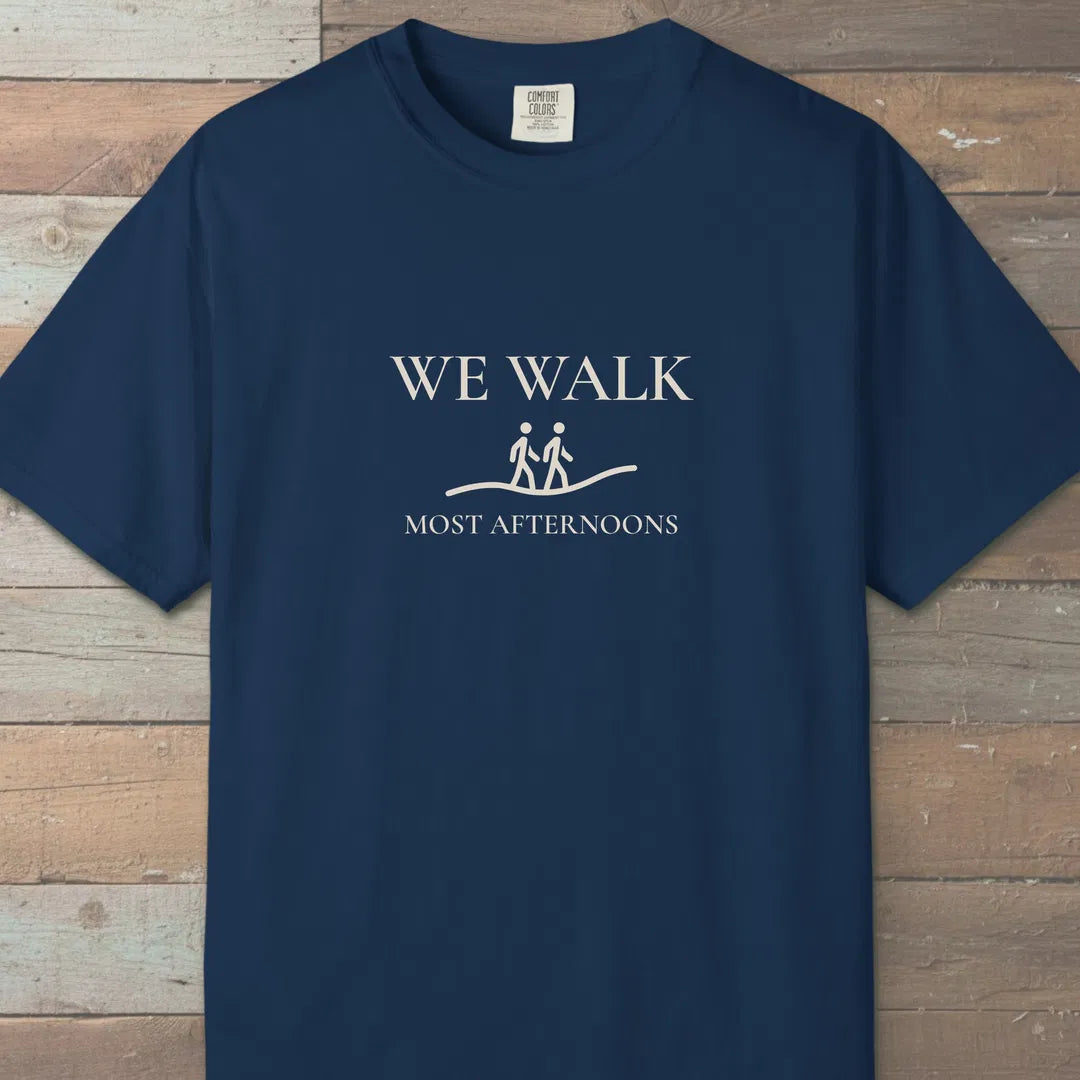 We Walk T-Shirt Navy Outdoor Nature Tee