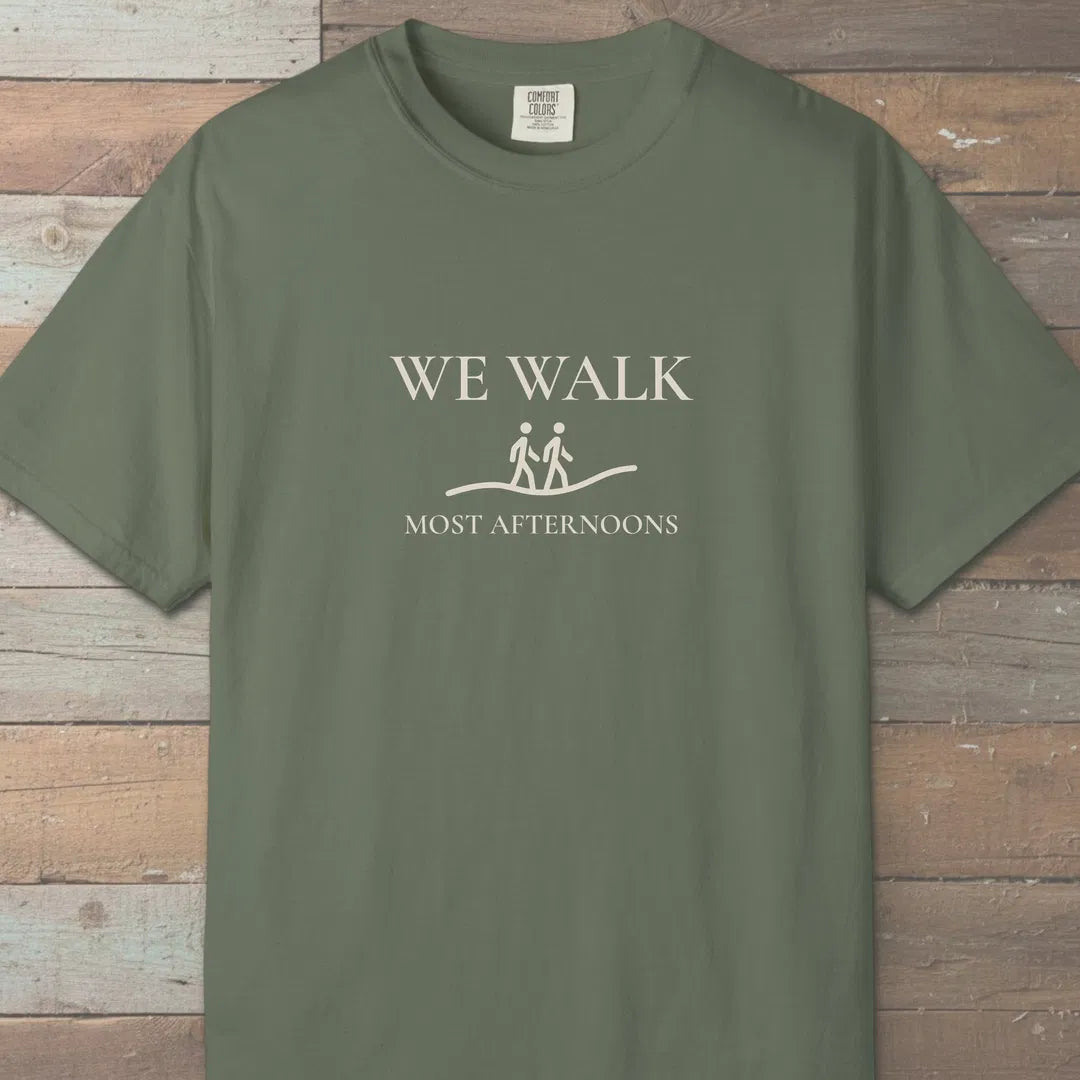 We Walk T-Shirt Moss Outdoor Nature Tee
