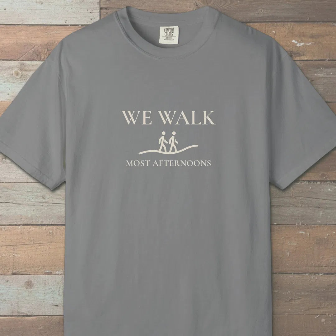 We Walk T-Shirt Grey Outdoor Nature Tee