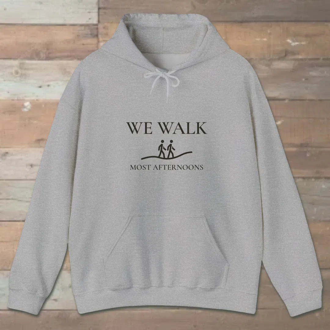 We Walk Hoodie Sport Grey Outdoor Nature Tee