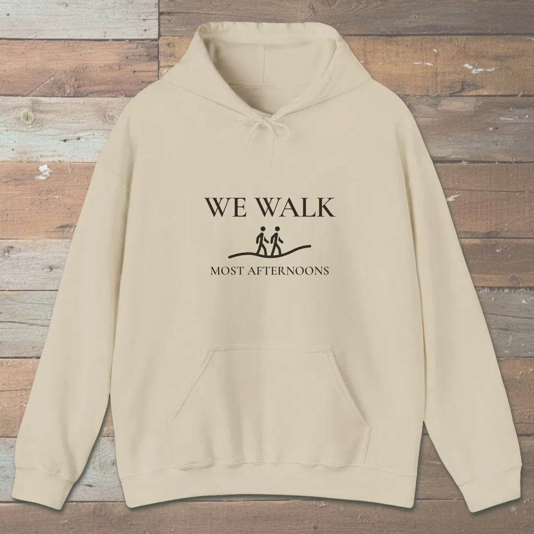 We Walk Hoodie Sand Outdoor Nature Tee