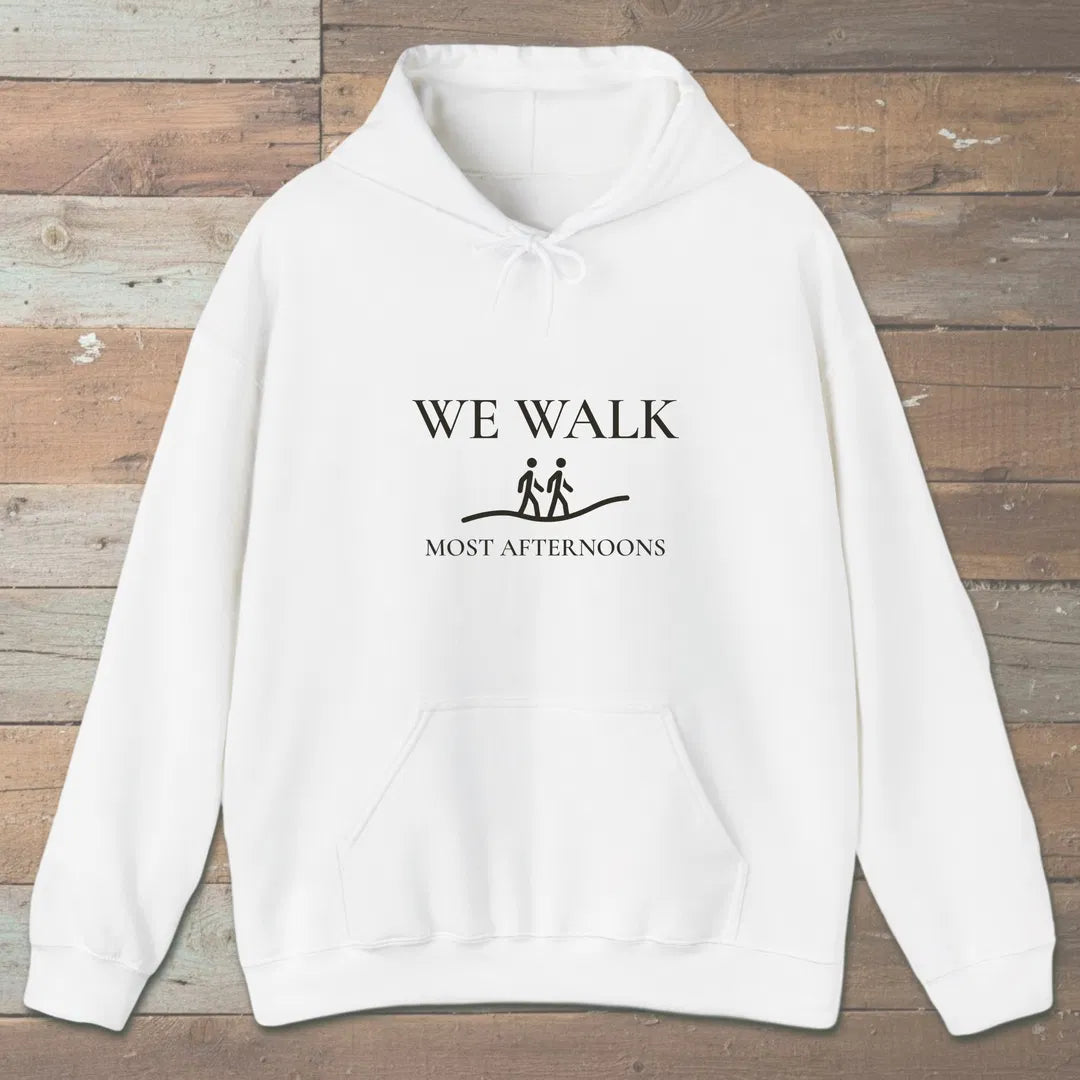 We Walk Hoodie White Outdoor Nature Tee